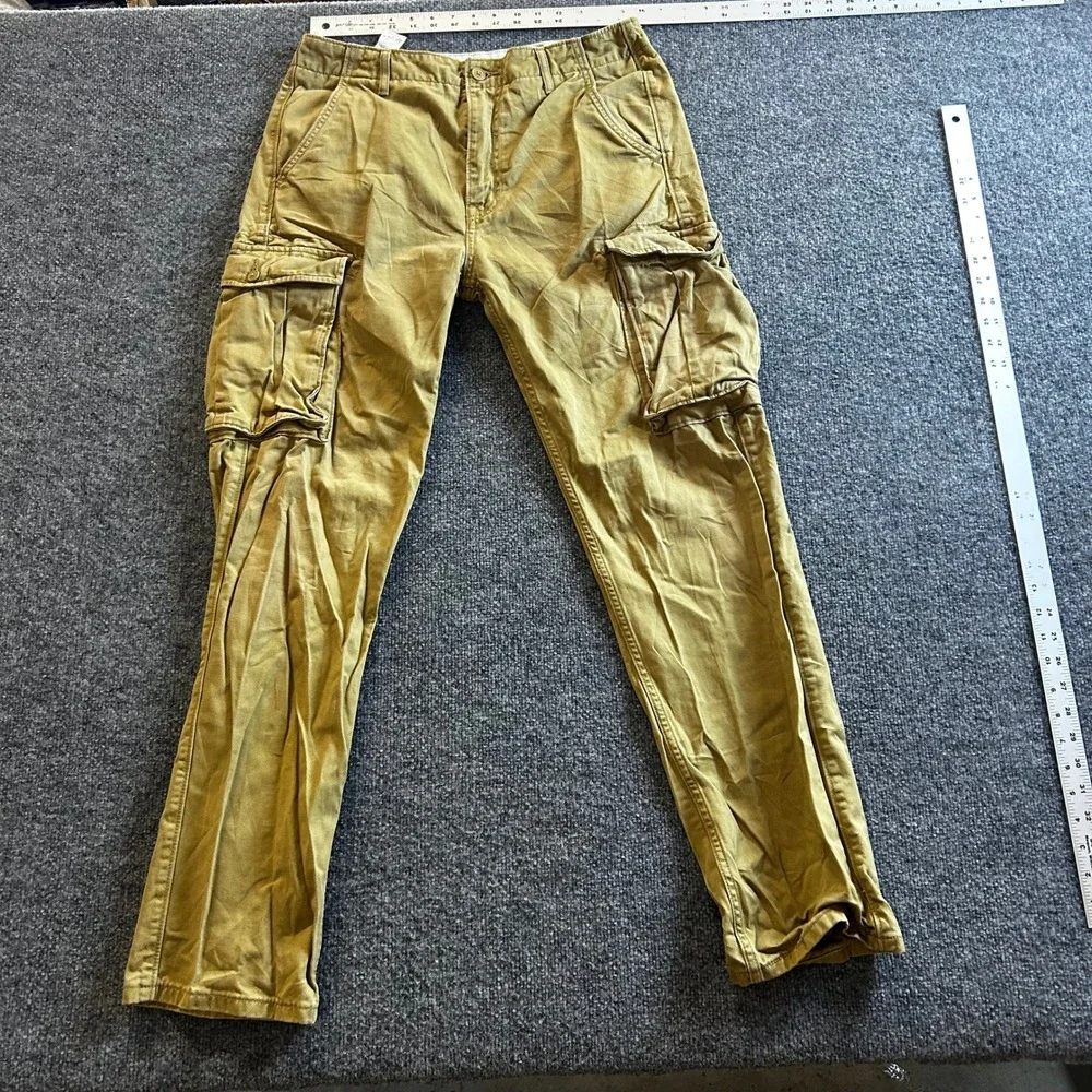 Levi's Cargo Pants Mens Size 30x31 Tan Khaki Cotton Straight Leg Utility Casual